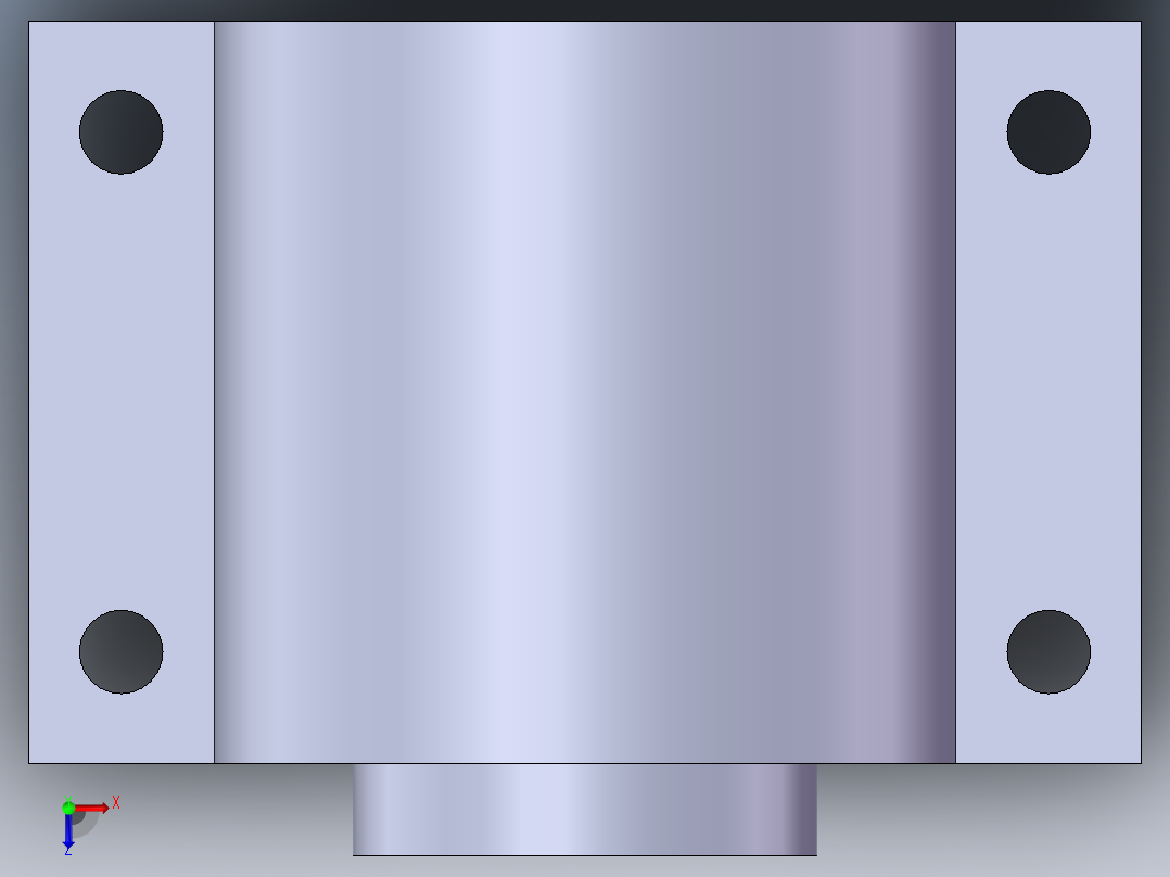 S4 直线滑座俯视图