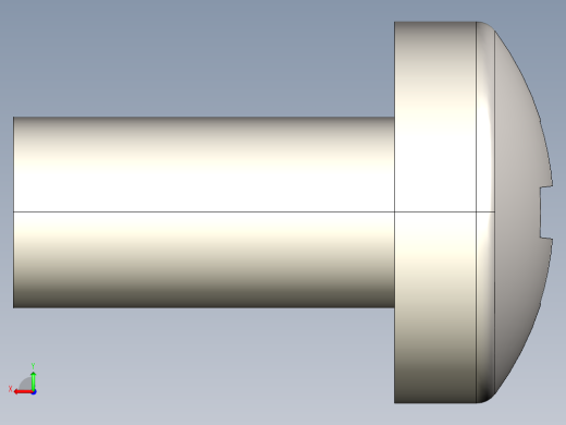 螺丝 M2.5 十字盘头-M2.5 x 5 Screw head.STEP后视缩略图