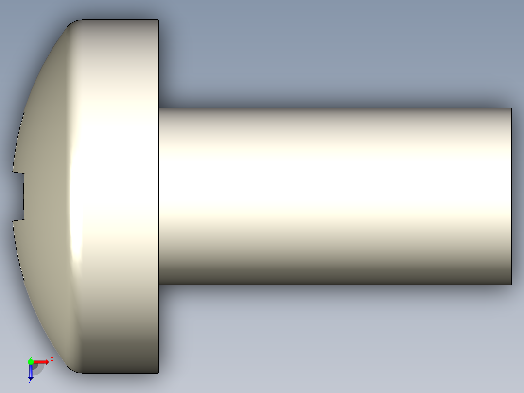 螺丝 M2.5 十字盘头-M2.5 x 5 Screw head.STEP俯视图