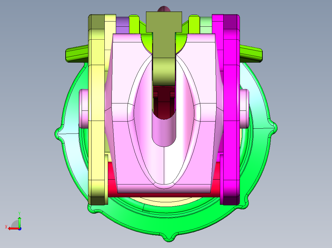 集装箱海运紧固带收紧器紧绳器后视图