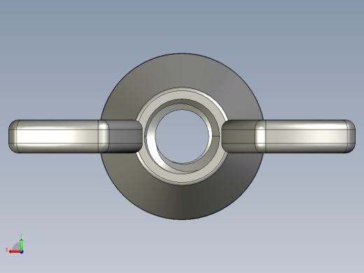WING NUT 10-24 Thread size 27-64in Base Diameter.STEP后视缩略图