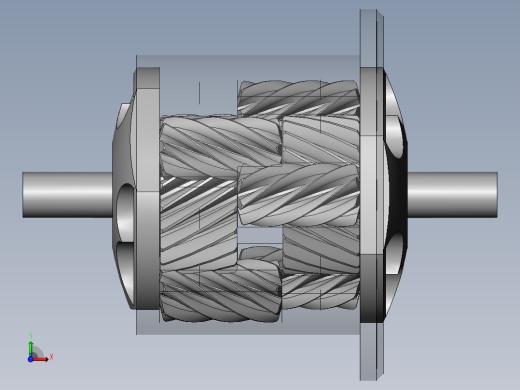 宝贝_斜齿轮差速器图纸(出售版)前视缩略图