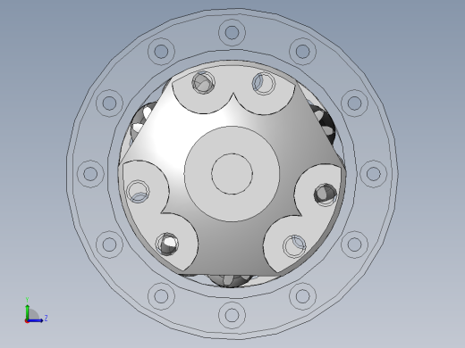 宝贝_斜齿轮差速器图纸(出售版)左视缩略图
