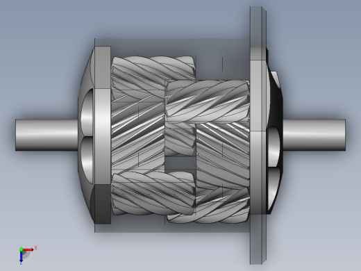 宝贝_斜齿轮差速器图纸(出售版)俯视缩略图