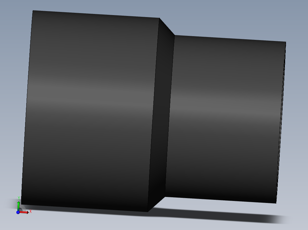 PVC公制管件-50x40 Reducer主视图