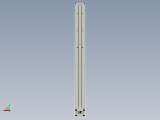 直线模组LHK60C-600A1-F0设计图纸后视缩略图