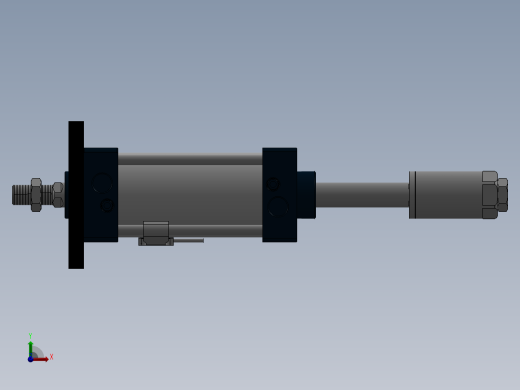 气缸SCJ63x75-50SFA前视缩略图