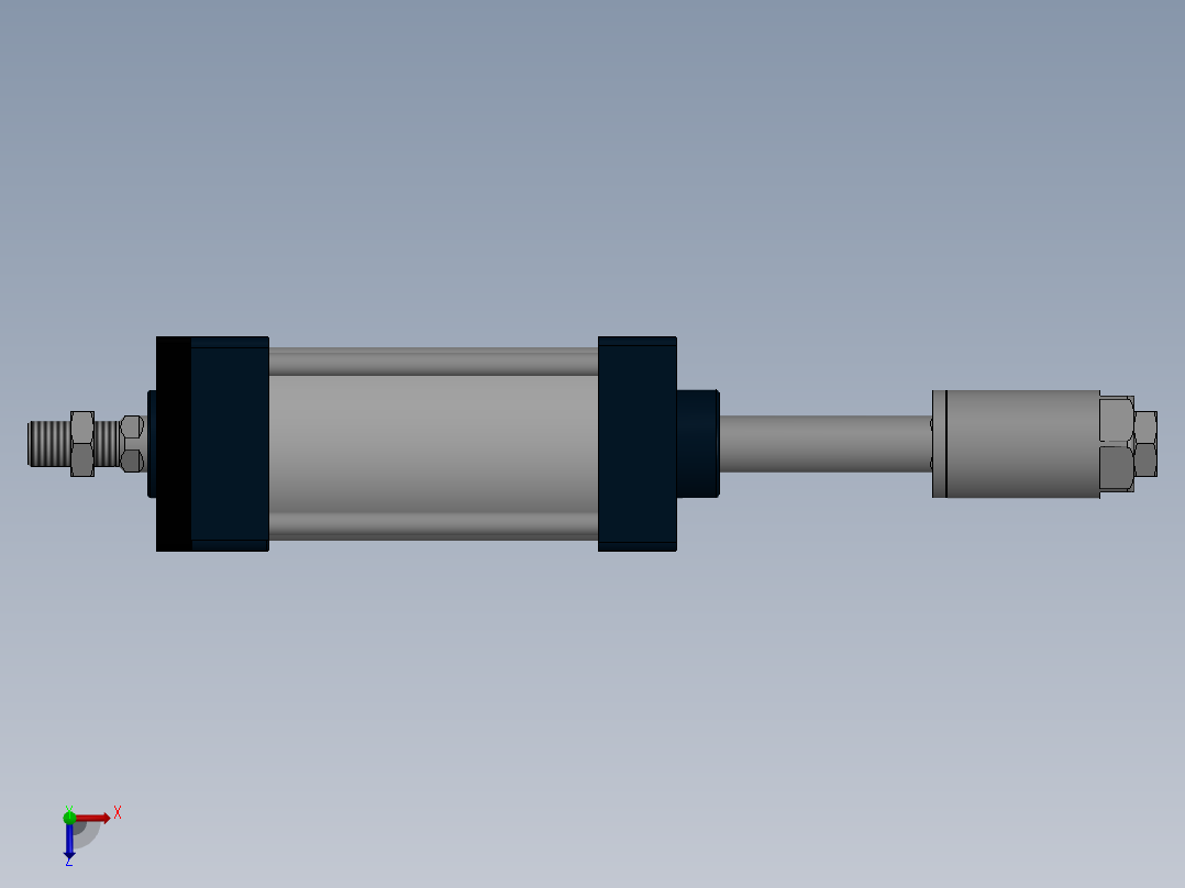 气缸SCJ63x75-50SFA俯视图