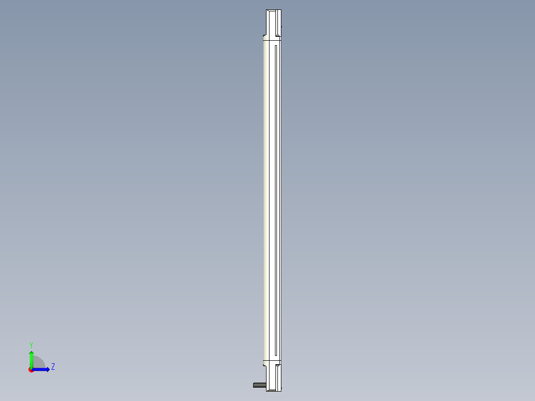 基恩士SL-V14L_T_kc图纸模型左视图
