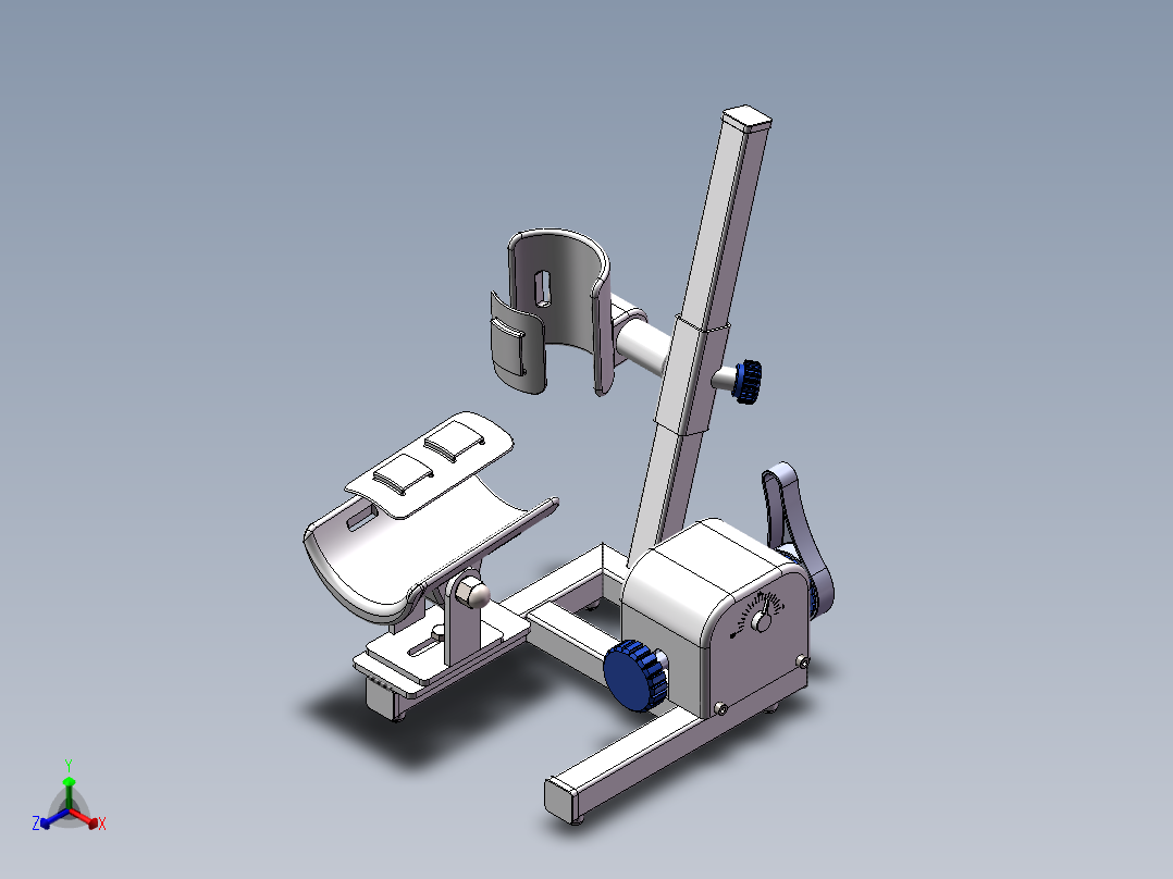 肘关节活动器正等轴测图