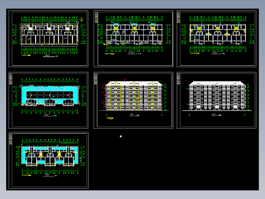 某小区六层住宅楼建筑图