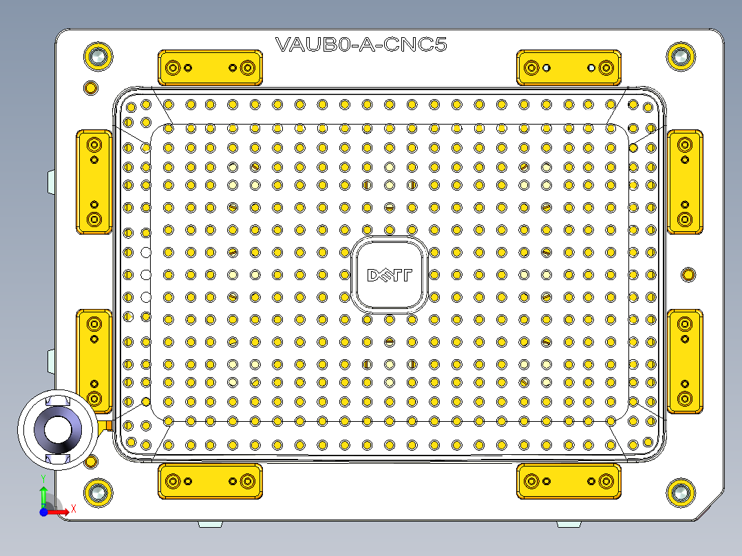vaub0_lcd_cover619-cnc5笔记本CNC工装夹具三维模型-0623前视图