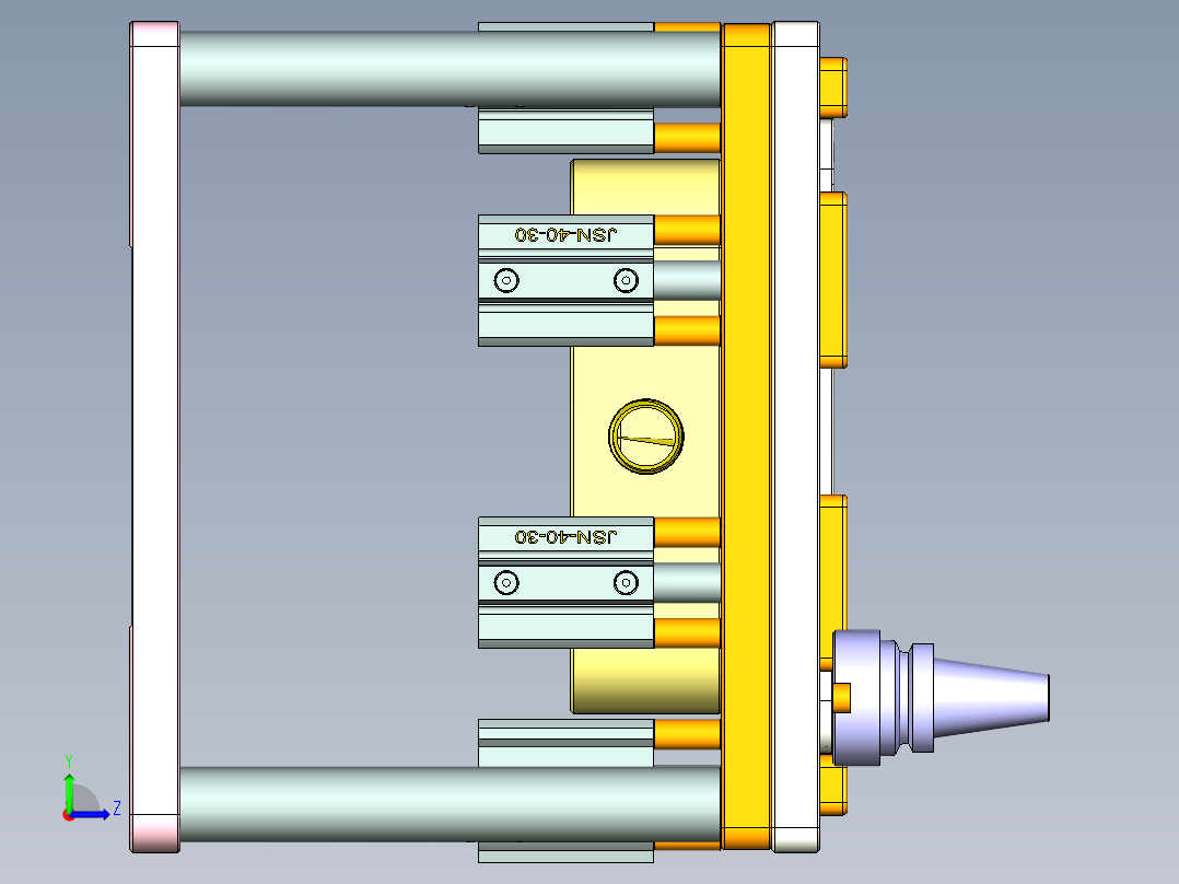 vaub0_lcd_cover619-cnc5笔记本CNC工装夹具三维模型-0623左视图
