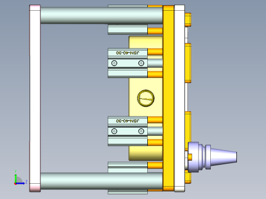 vaub0_lcd_cover619-cnc5笔记本CNC工装夹具三维模型-0623左视缩略图