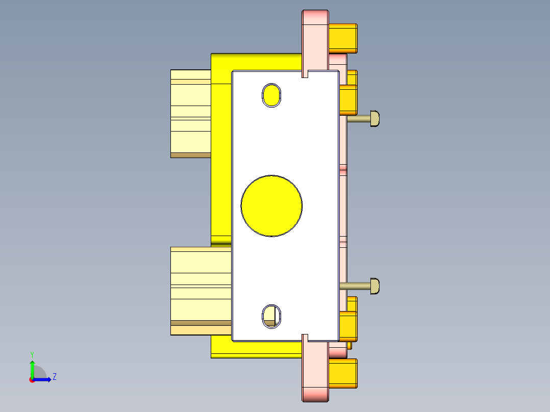 T305-CNC4笔记本CNC工装夹具三维模型-0621左视图