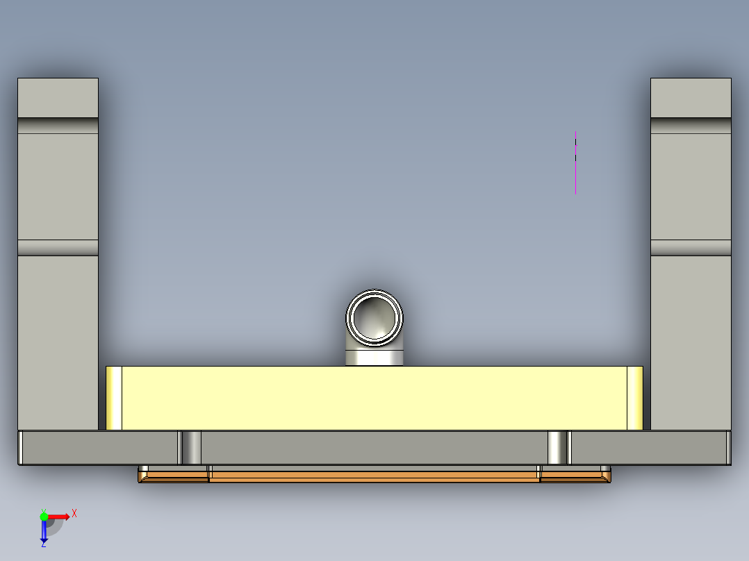包胶版笔记本C壳铣外观面+KB框程序模型俯视图
