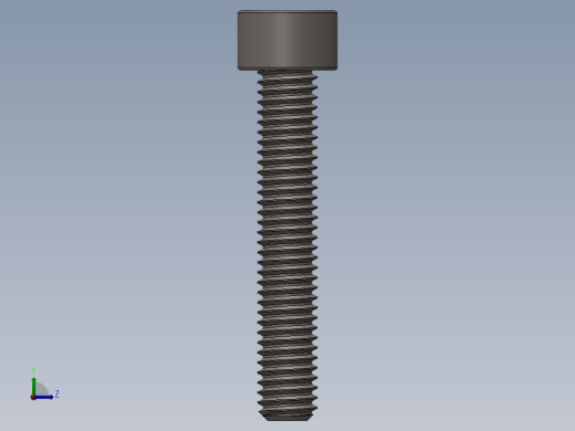 Screw_DIN_912_M6x35F_A2.SLDPRT公制内六角螺钉左视缩略图