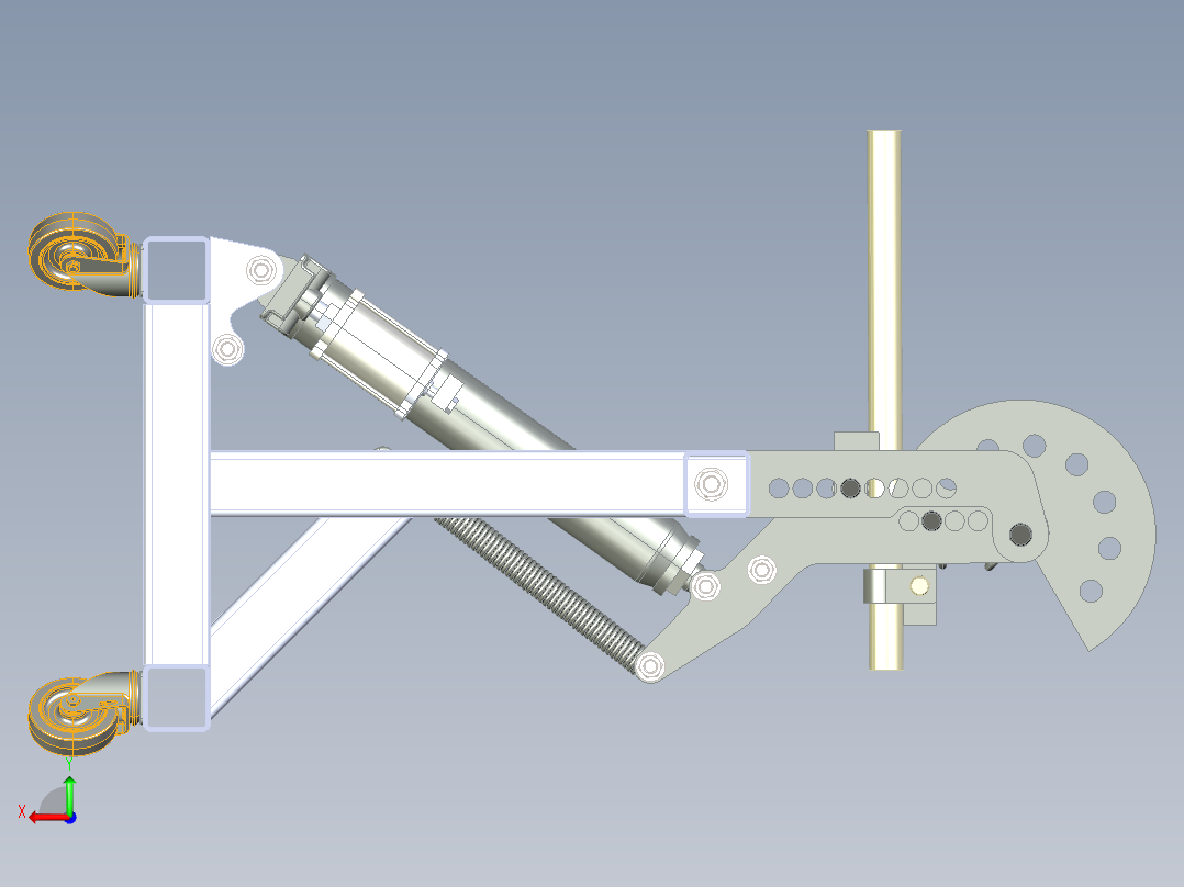 立式弯管机后视图