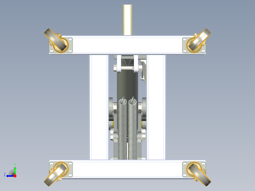 立式弯管机右视图
