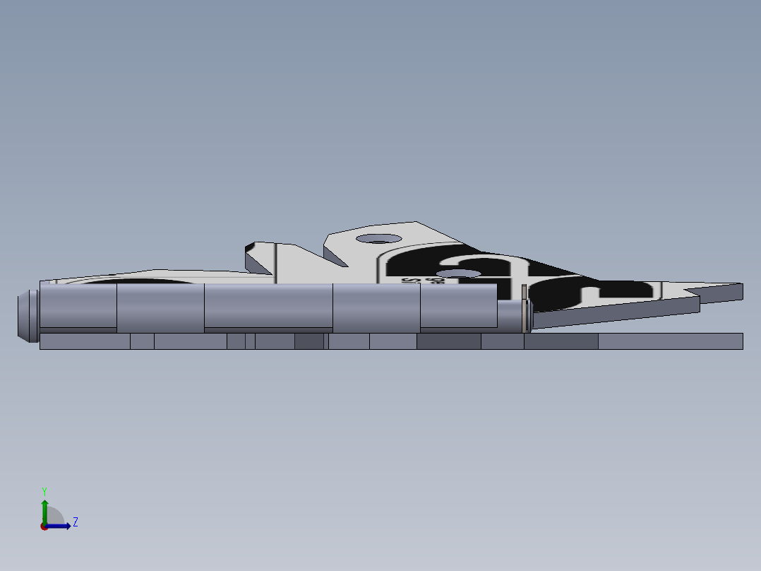 铰链、-狗头铰链dog-head左视图