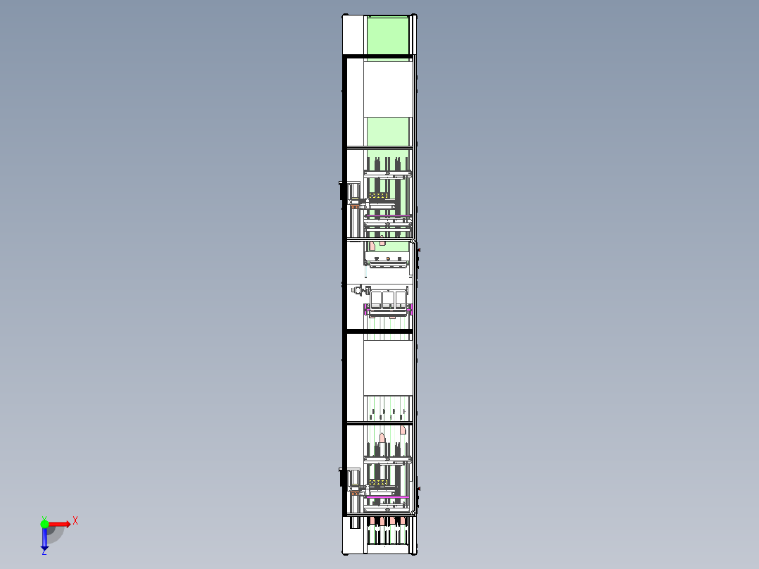 UV点胶固化机设备（显示屏自动点胶、UV固化流水线）俯视图
