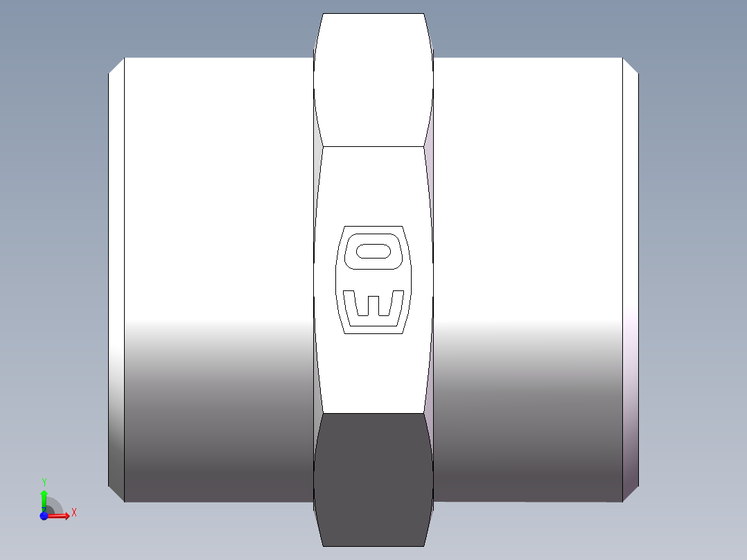 直通接头-G、1C-26前视图