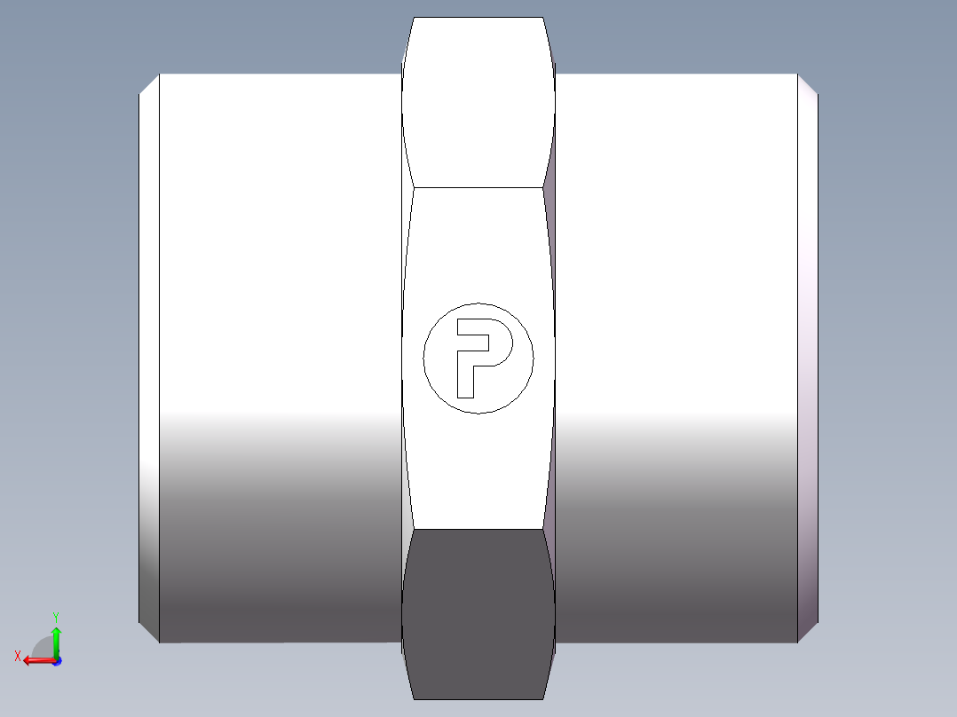 直通接头-G、1C-26后视图