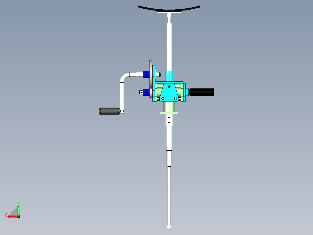 手摇钻设计后视图