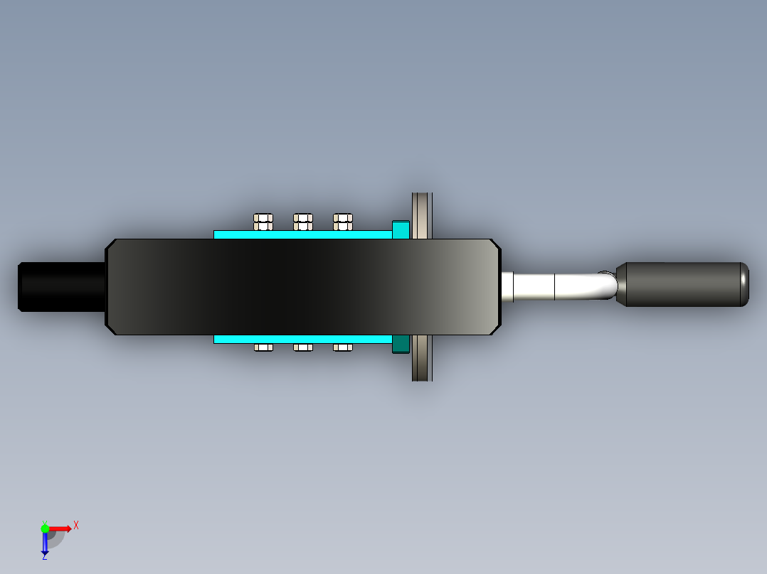 手摇钻设计俯视图