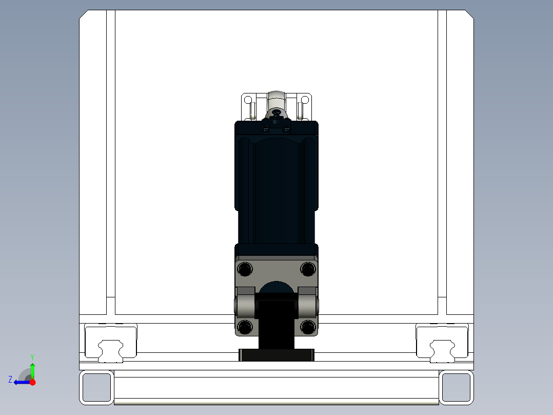 空调发热管热胶夹具右视图
