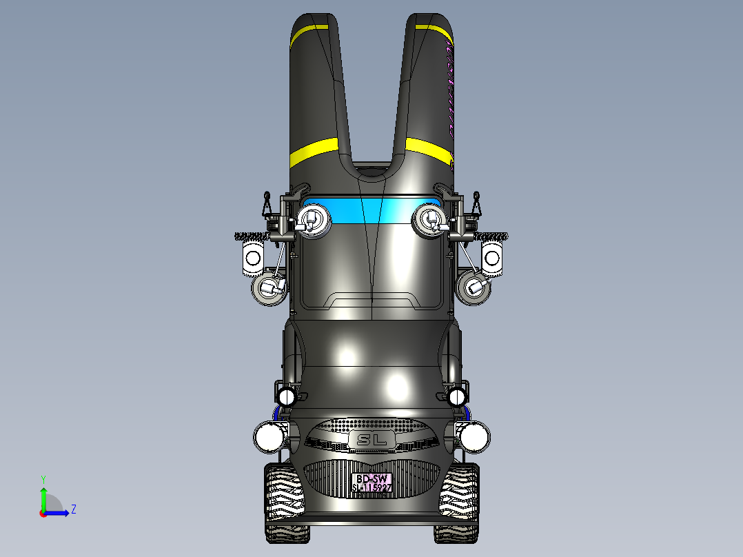 A2004446-锤子机械师卡车左视图