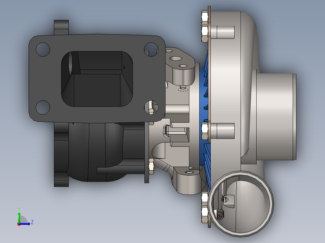 增压器(28)左视图