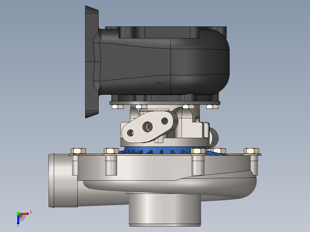 增压器(28)俯视图