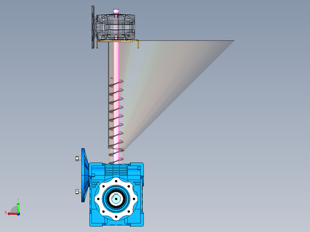 B2004084-面团挤出机后视图