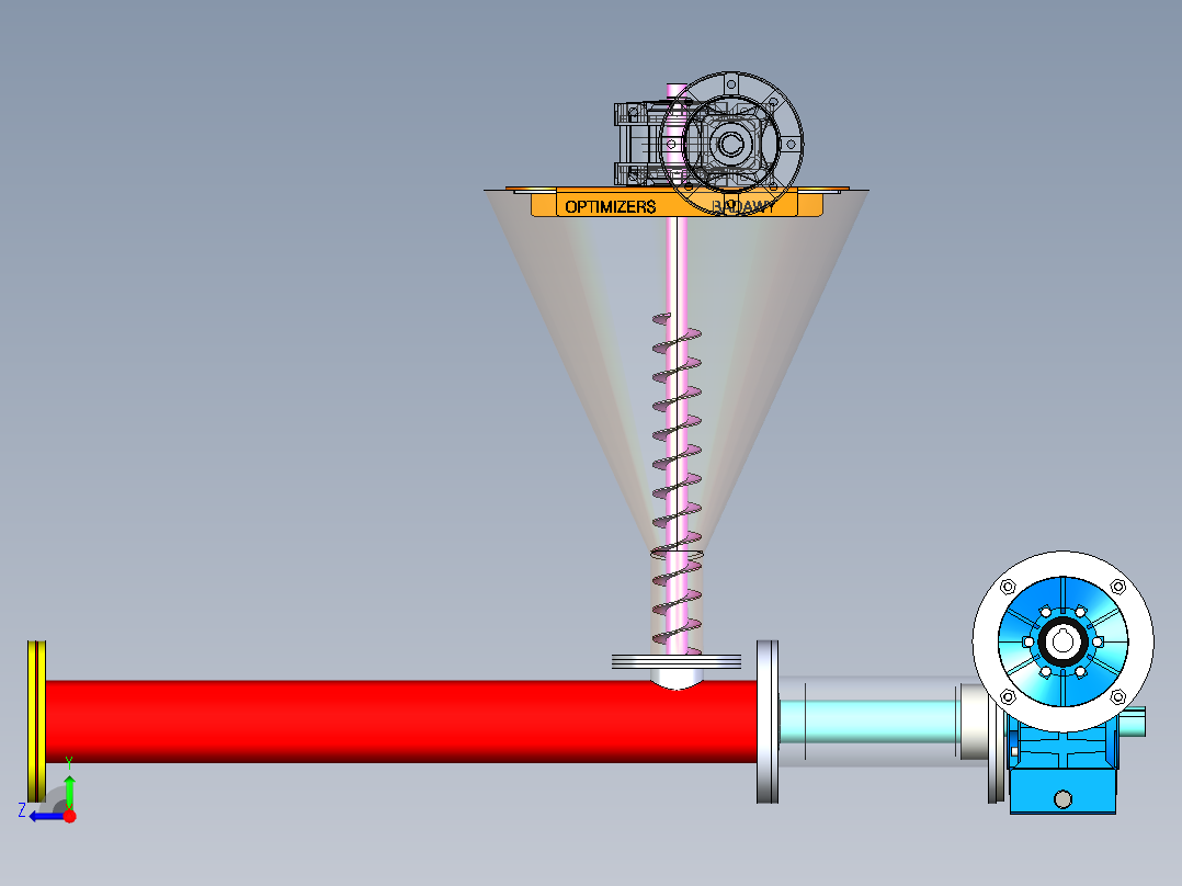 B2004084-面团挤出机右视图
