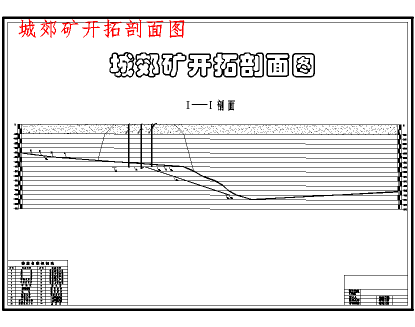 永煤集团城郊煤矿1.2Mta新井设计含5张CAD图