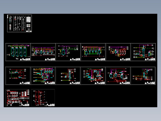 多晶硅冷氢化PID工艺流程图CAD图