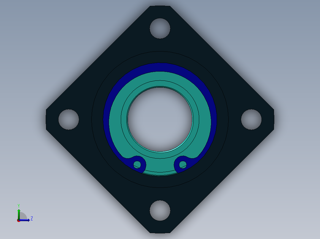 带座轴承BGFSBB6903ZZ-45左视图