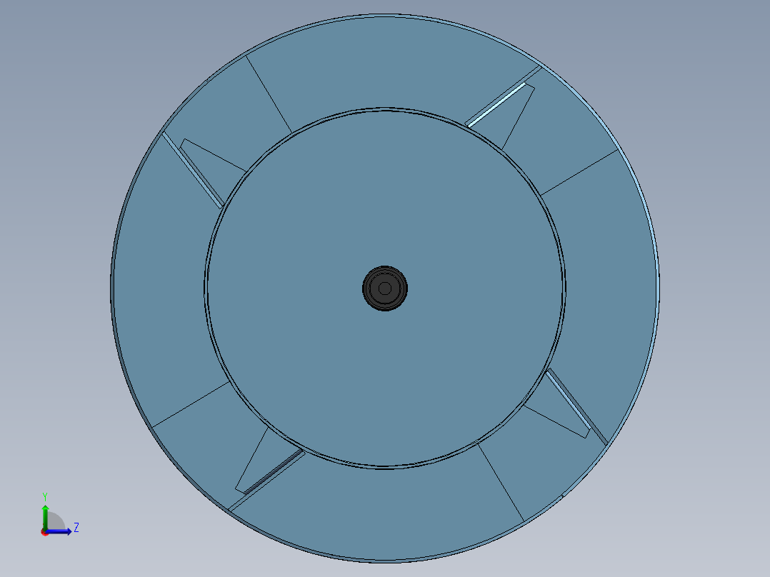 履带机玉米滚筒左视图
