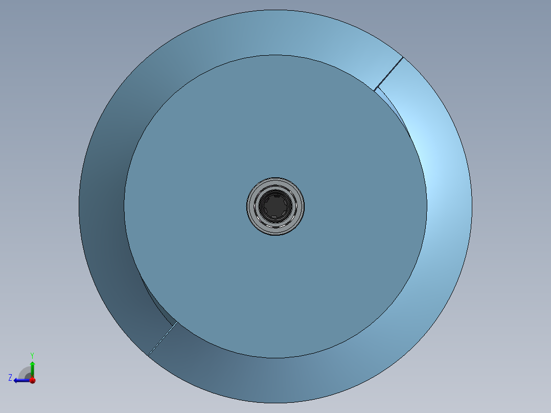 履带机玉米滚筒右视图