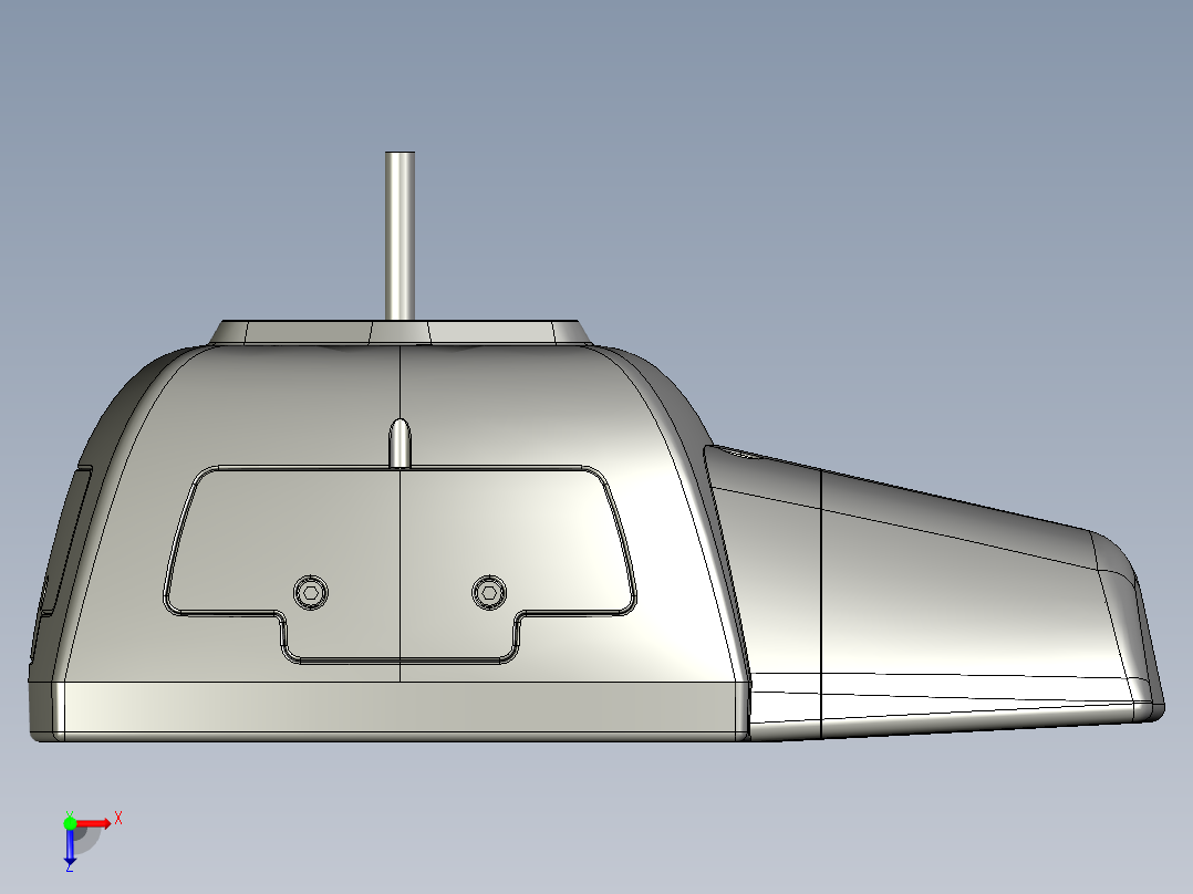 多段式汽车转向灯装置俯视图