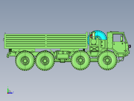 八十年代重型进口汽车左视缩略图