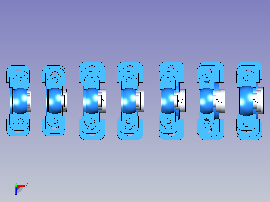SBPP200带座轴承集合大全俯视图