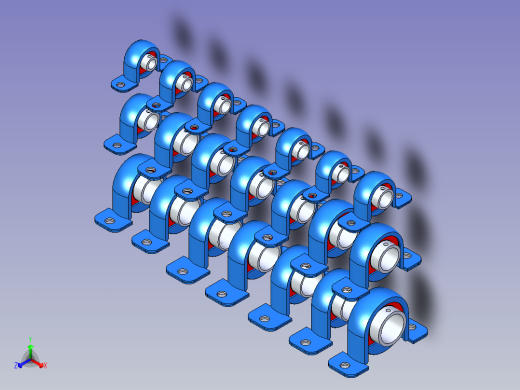 SBPP200带座轴承集合大全正等轴测缩略图