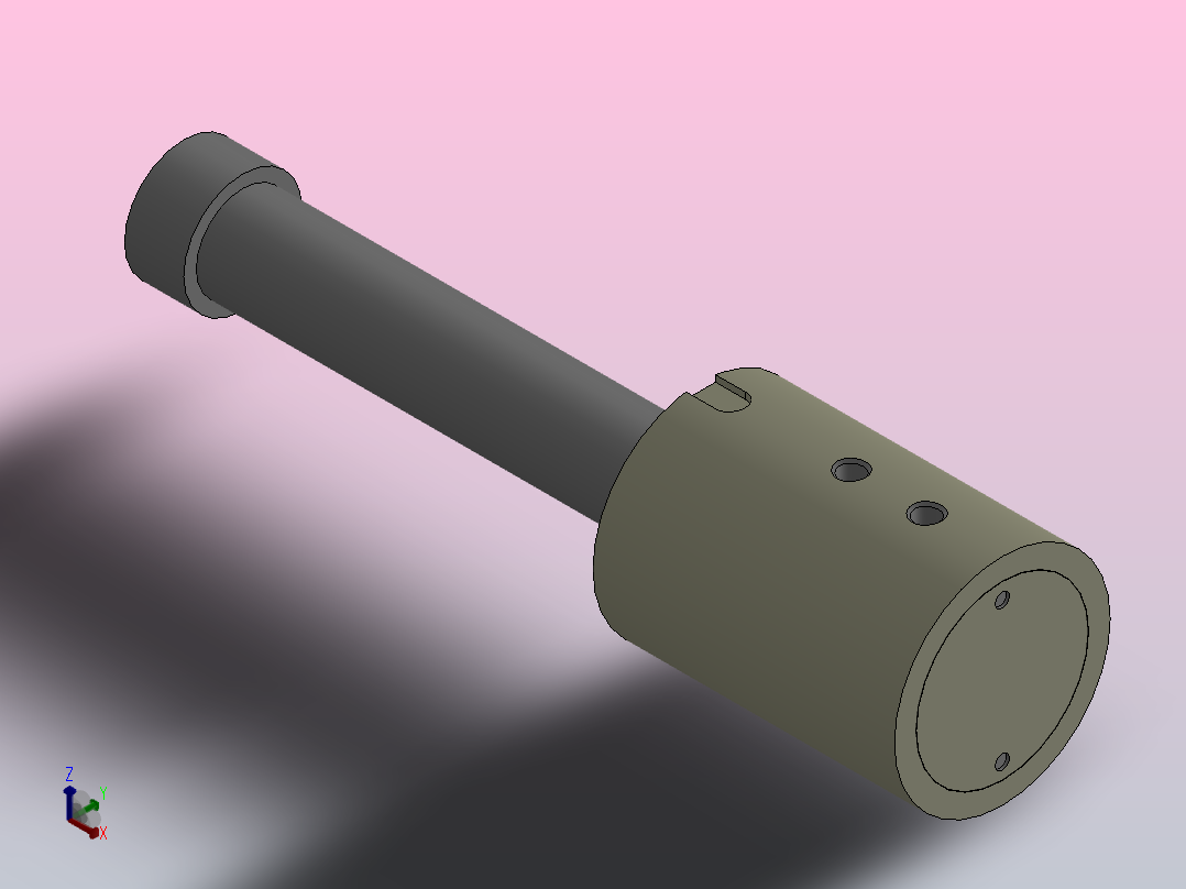 YRA油路旋转接头[YRA-4-255]正等轴测图