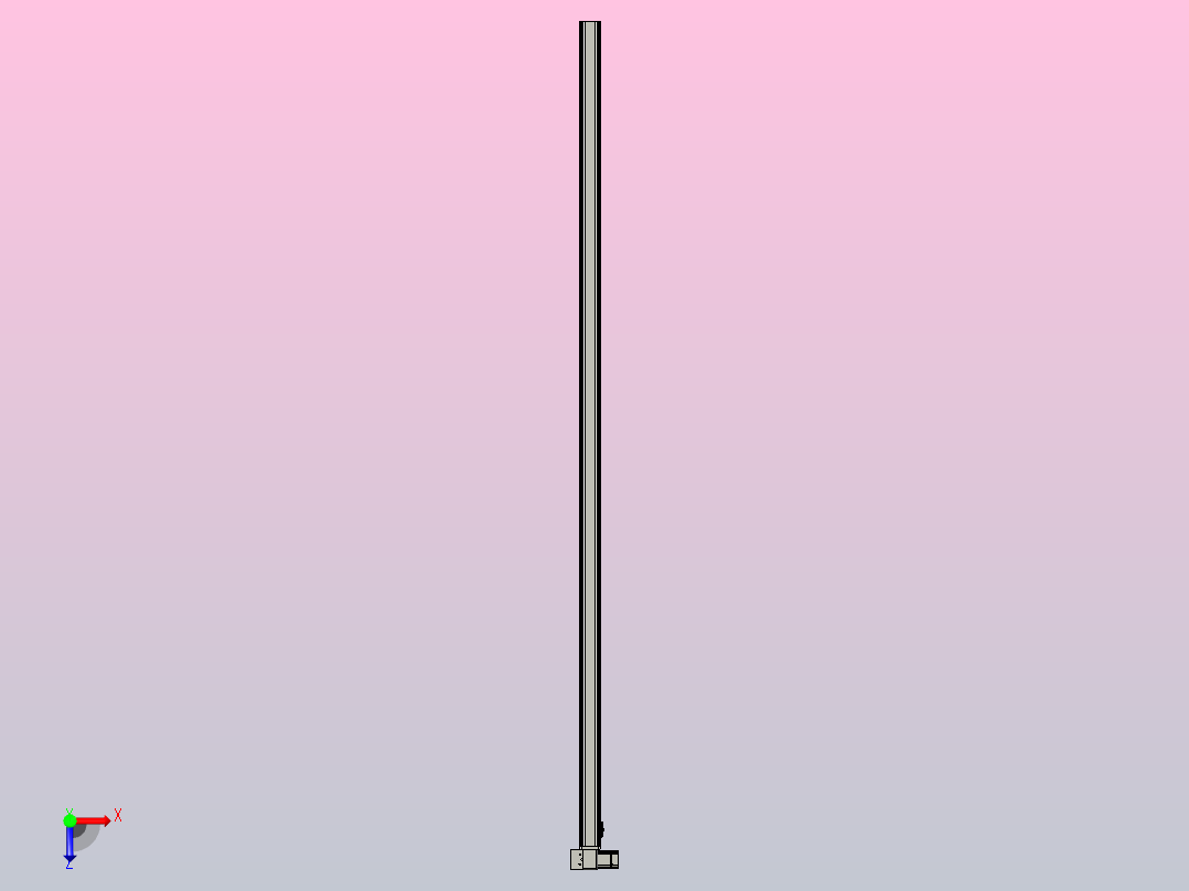 皮带直线轴半封闭可选导轨TPA-HNB-65S-90-L2550-LP-C-P10-N3俯视图