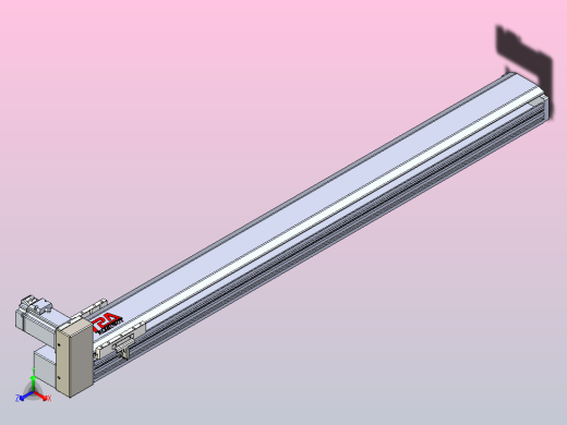 皮带直线轴半封闭可选导轨TPA-HNB-120D-110-L1050-RU-C-P40-N3