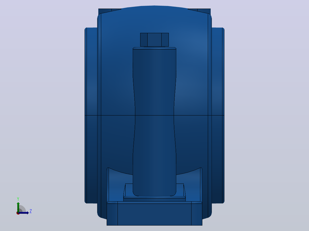 SN600系列[SN622-SSN622]轴承左视图