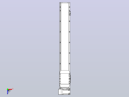 机器人皮带驱动直线轴TPA-GCB-150-P80-L900-LU-M75-N3俯视缩略图