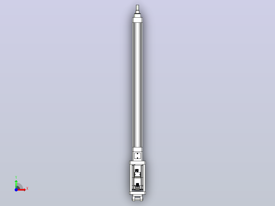 轻载电动缸TPA-ESR40-1210C-L550-M-CB-W-P40-C3前视图